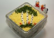 Салат с курицей и грибами Березка